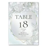 TABLE NUMBER | Icy Blue Pearl Shimmer