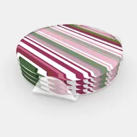 Modern New Season Stripes Coaster Set