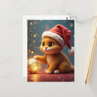 Christmas Cat Postcard