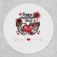 Skeleton Hands Valentines Day Classic Style Patch