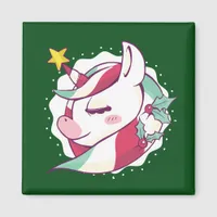 Christmas Unicorn Magnet