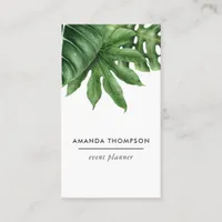 Tropical Greenery Foliage Business Card