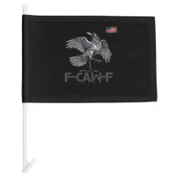 F-Caw-F Cow Funny Bird USA Vintage Flag Funny Humo