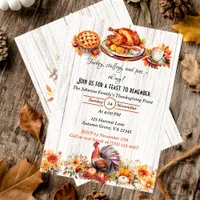 Thanksgiving Feast Invitation 