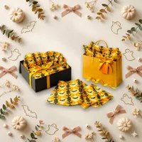 Bold Yellow Bat Pattern Tissue Paper