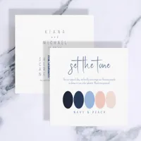 Set the Tone Navy Peach Color Palette ID1110 Enclosure Card
