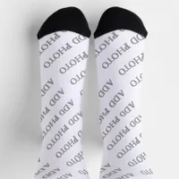 Customize Add Name Photo or Artwork Socks