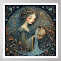 Aquarius Zodiac Birth Sign Astrology Celestial