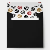 Vintage Vinyl Record 45 RPM Black Envelope – Retro