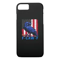 Crow Raven Funny F-Caw-F Minimal Clean iPhone 8/7 Case