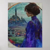The Woman in Blue Poster