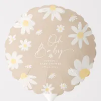 Boho Daisy Flower Baby Shower Balloon