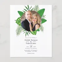 Tropical Summer Beach Photo Wedding Photo Flyer