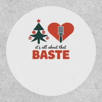 All About That Baste Christmas Classic Retro Look Patch