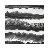 Black and White Abstract Modern Illusion Art  