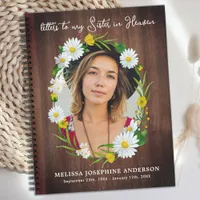 Letters To Heaven Custom Photo Mom Sister Grief Notebook