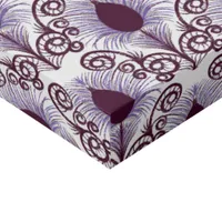 Boho Peacock Feather Jewel Tone-Purple  Faux Canvas Print