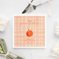 Little Pumpkin Gender Neutral Fall Baby Shower Napkins