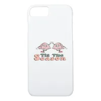 Tis The Season Retro Groovy Christmas Vintage Chri iPhone 8/7 Case