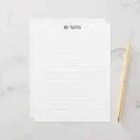 Simple Clean Minimalist Dotted Lines personalize Letterhead