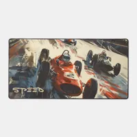 Vintage Formula 1 Race Desk Mat