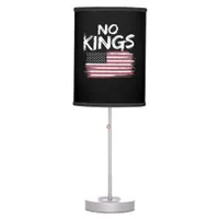 American Flag Upside Down Distress No Kings Long F Table Lamp