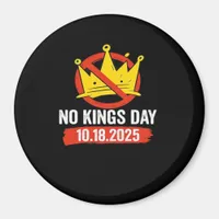 No King Patriotic Freedom No Kings In America Retr Magnet