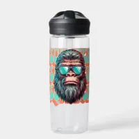 Vintage Squatch Retro Style Comic Pop Art Water Bottle