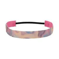 Khaki and Colorful Swirling Watercolor Athletic Headband