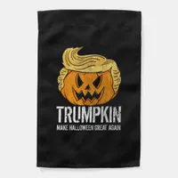 Halloween Great Again Donald  Trumpkin Pumpkin Garden Flag