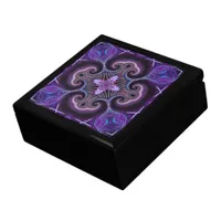 Fractal Artistry Purple Pink Black Gift Box