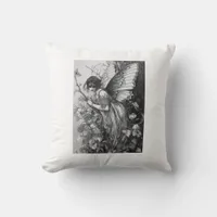 Fairy Grunge Goblincore Cottagecore Fairycore Whim Throw Pillow