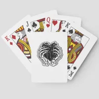 Skeleton Heart Hands Funny Poker Cards