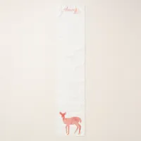 Always Pink Watercolor Doe Deer Scarf