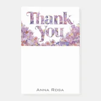 *~* AP85 Flowers Thank You Gratitude  Manifesting Post-it Notes