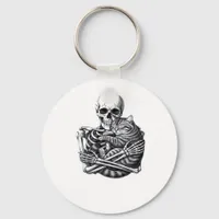 Till Death Do Us Classic & Quote Keychain