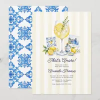That's Amore! Italian Spritz Capri Bridal Shower Invitation