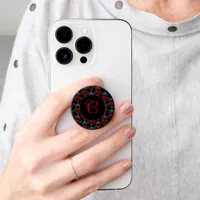 Personalized Red Goth Heart  PopSocket