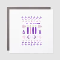 Tis The Season Sweater Christmas Xmas Catholic Car Magnet