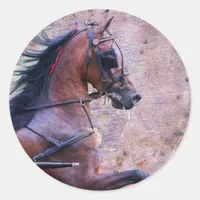 Hackney Grunge Classic Round Sticker