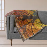 Autumn Leaves of Yellow and Orange Photo Throw Blanket