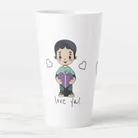 Cute Boy Kiss Latte Mug