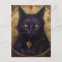 A Black Cat Postcard