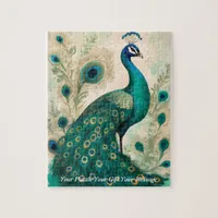 Animation Boho peacock Jigsaw Puzzle