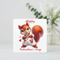 Cute Squirrel - Valentine's Day Card