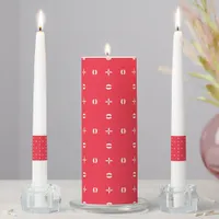 Christmas Holiday Charm Pattern 09 -  Unity Candle Set