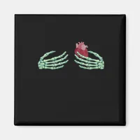 Halloween Skeleton Hands With Heart Classic Magnet