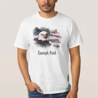 *~*  USA Flag Patriotic Modern American Eagle Head T-Shirt