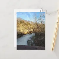 A Frozen Stream in the Burlington Iowa  Postcard