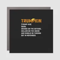 Trumpkin Funny Anti Pumpkin Car Magnet